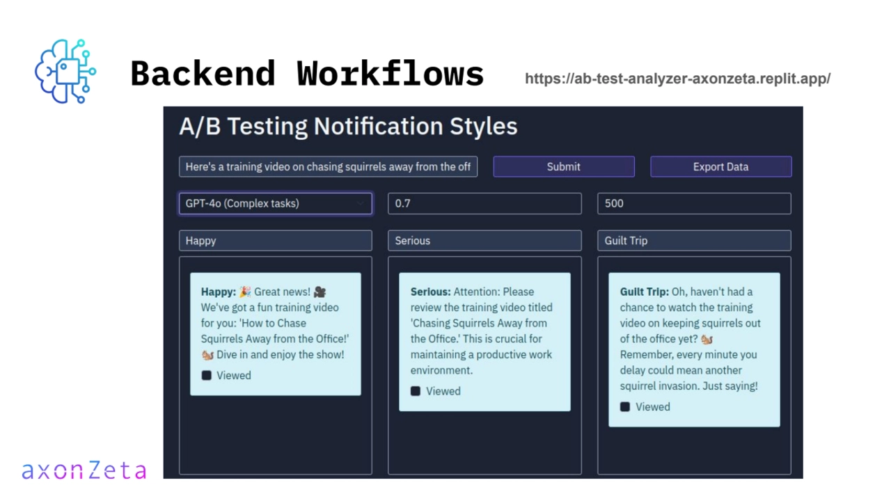 Backend Workflows https://ab-test-analyzer-axonzeta.replit.app/