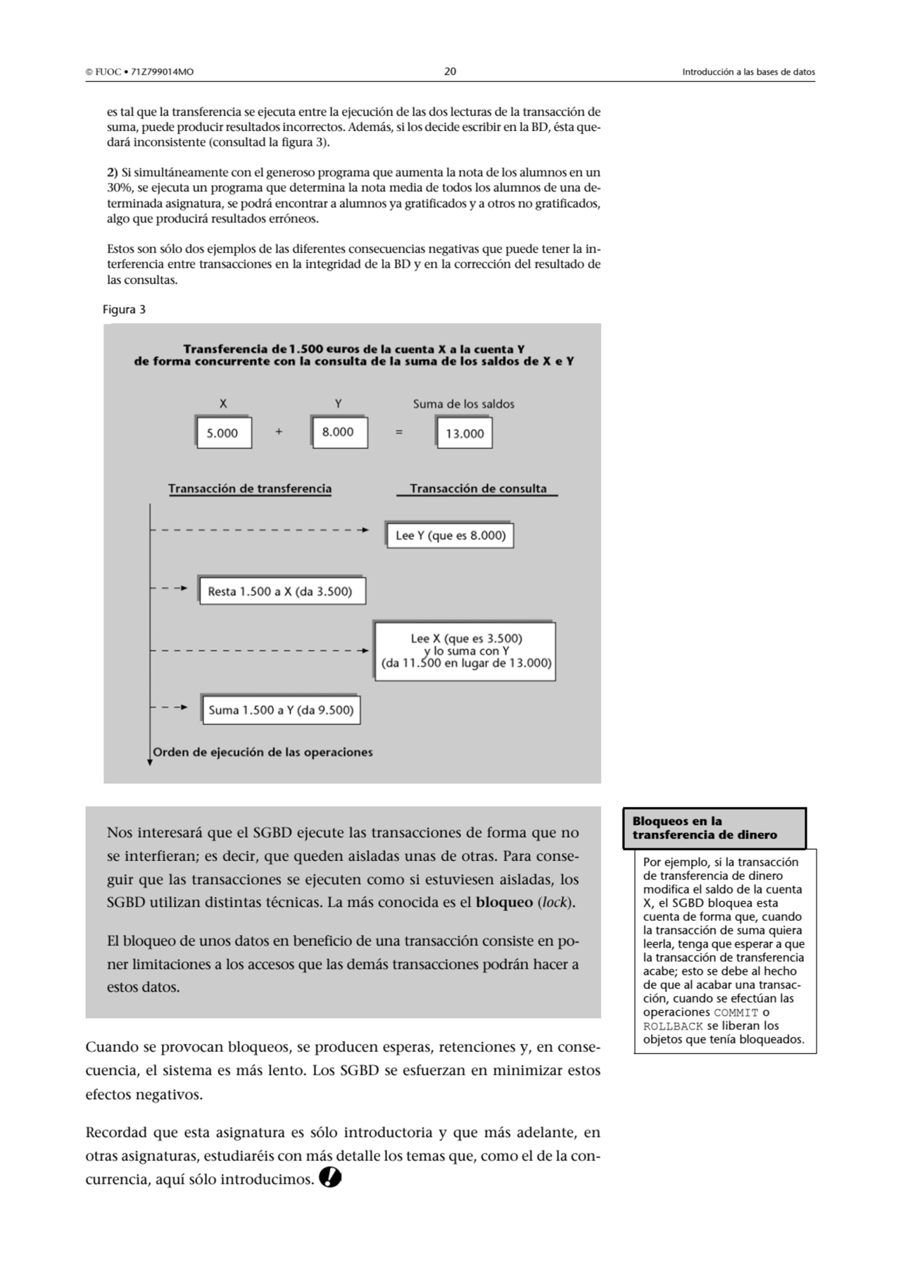  FUOC • 71Z799014MO 20 Introducción a las bases de datos
es tal que la transferencia se ejecuta e…