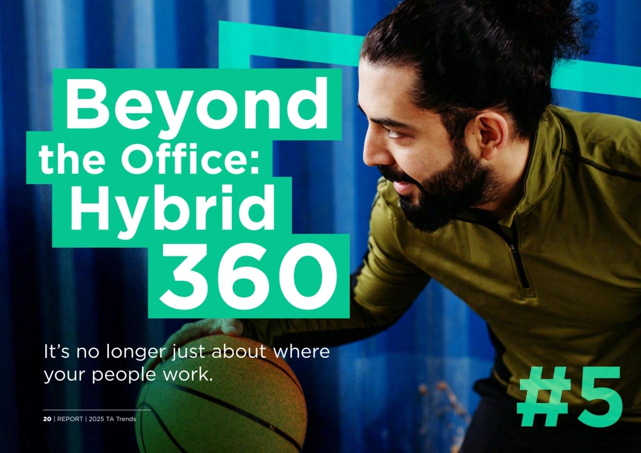 #5
Beyond
the Office:
Hybrid
360
It’s no longer just about where 
your people work. 
20 | RE…