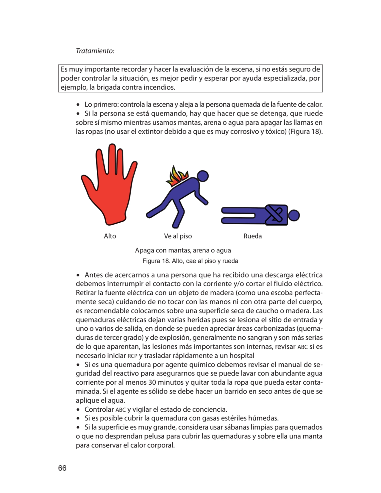 66
Tratamiento:
Es muy importante recordar y hacer la evaluación de la escena, si no estás seguro…