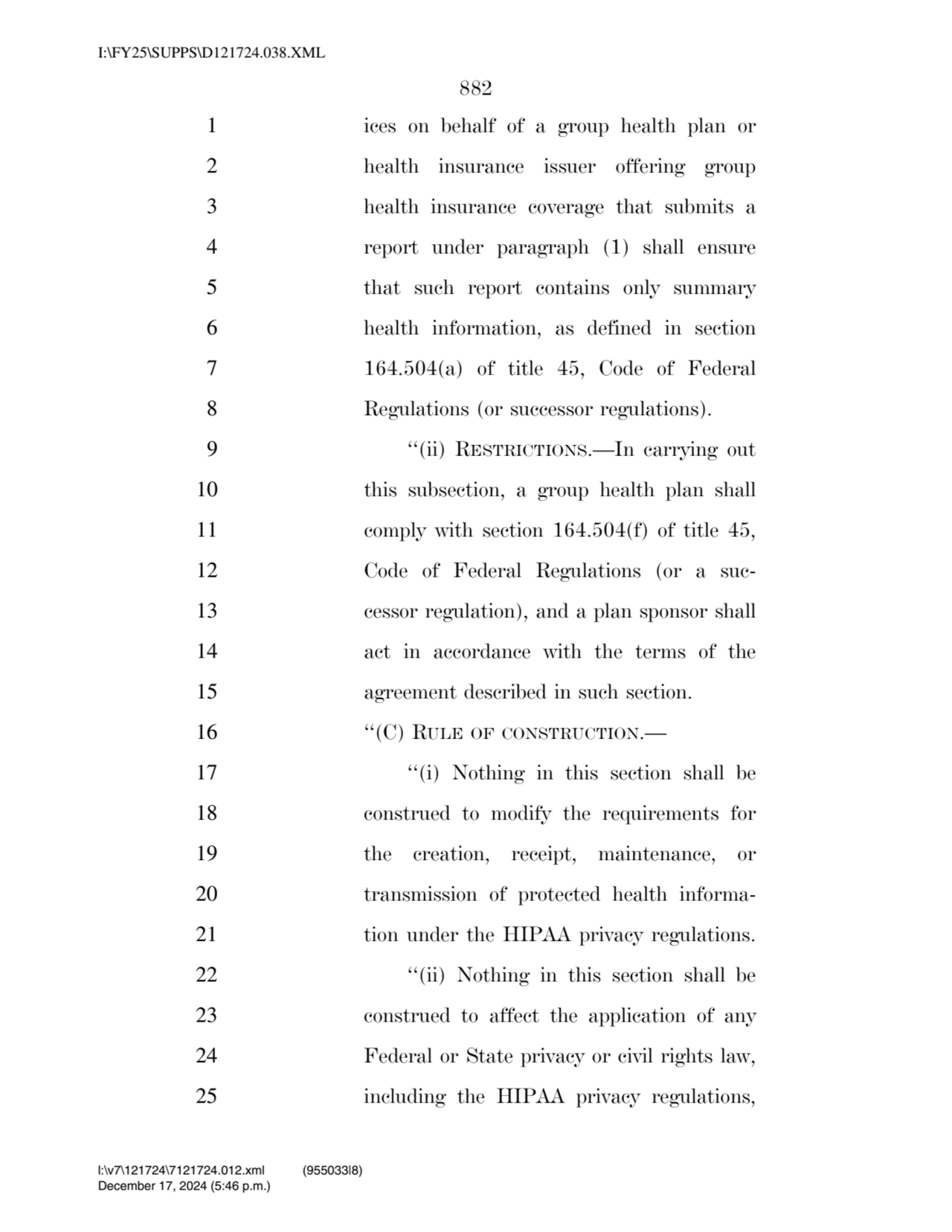 882 
1 ices on behalf of a group health plan or 
2 health insurance issuer offering group 
3 hea…