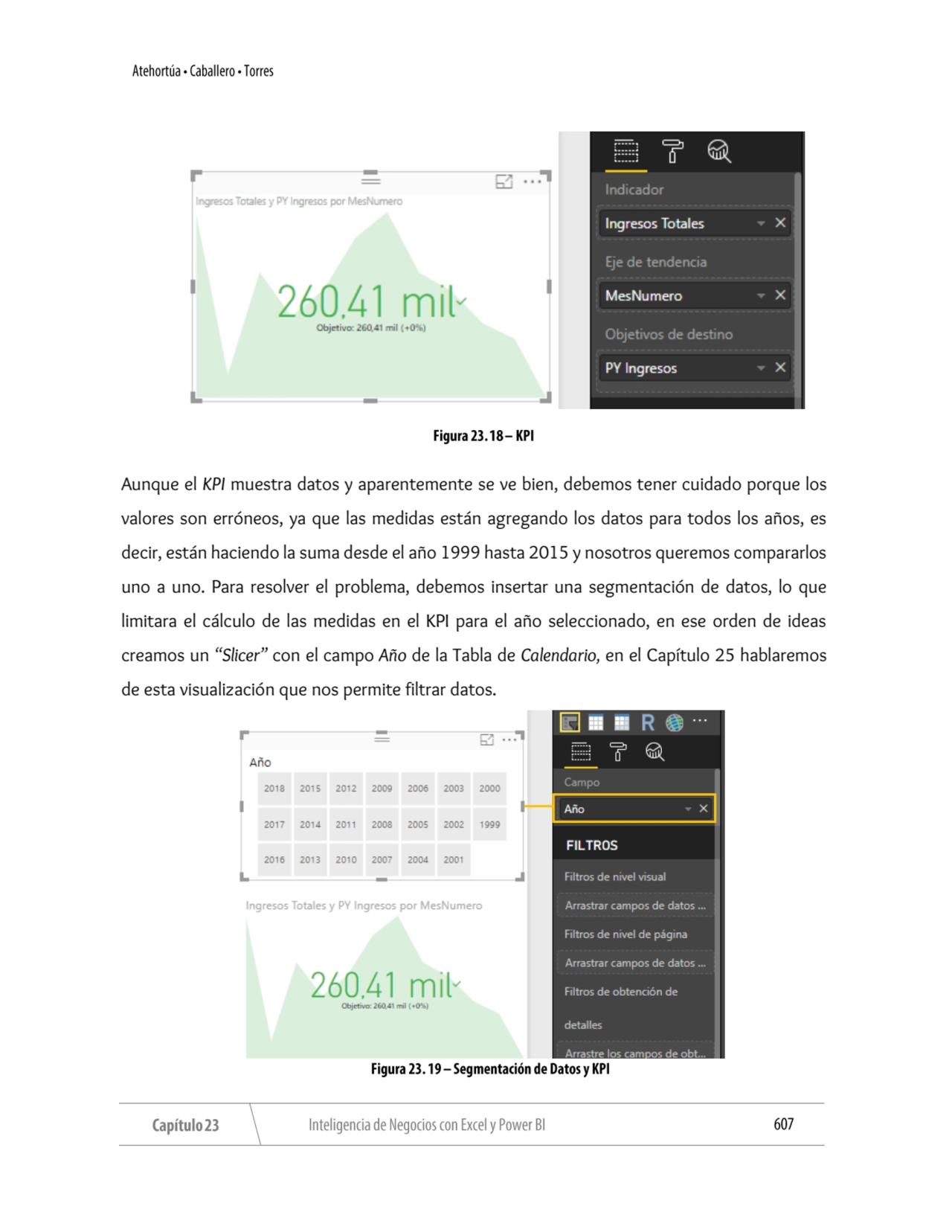 Aunque el KPI muestra datos y aparentemente se ve bien, debemos tener cuidado porque los 
valores …