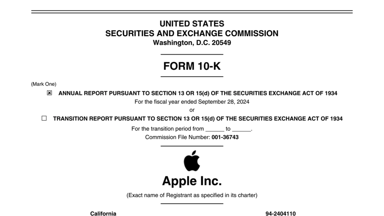 Insights from Apple Inc. 10-K Filing