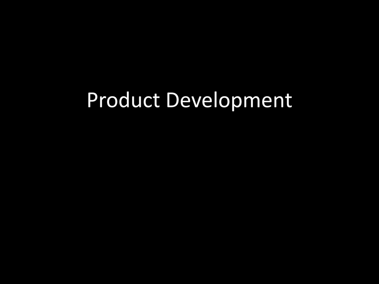 Product Development