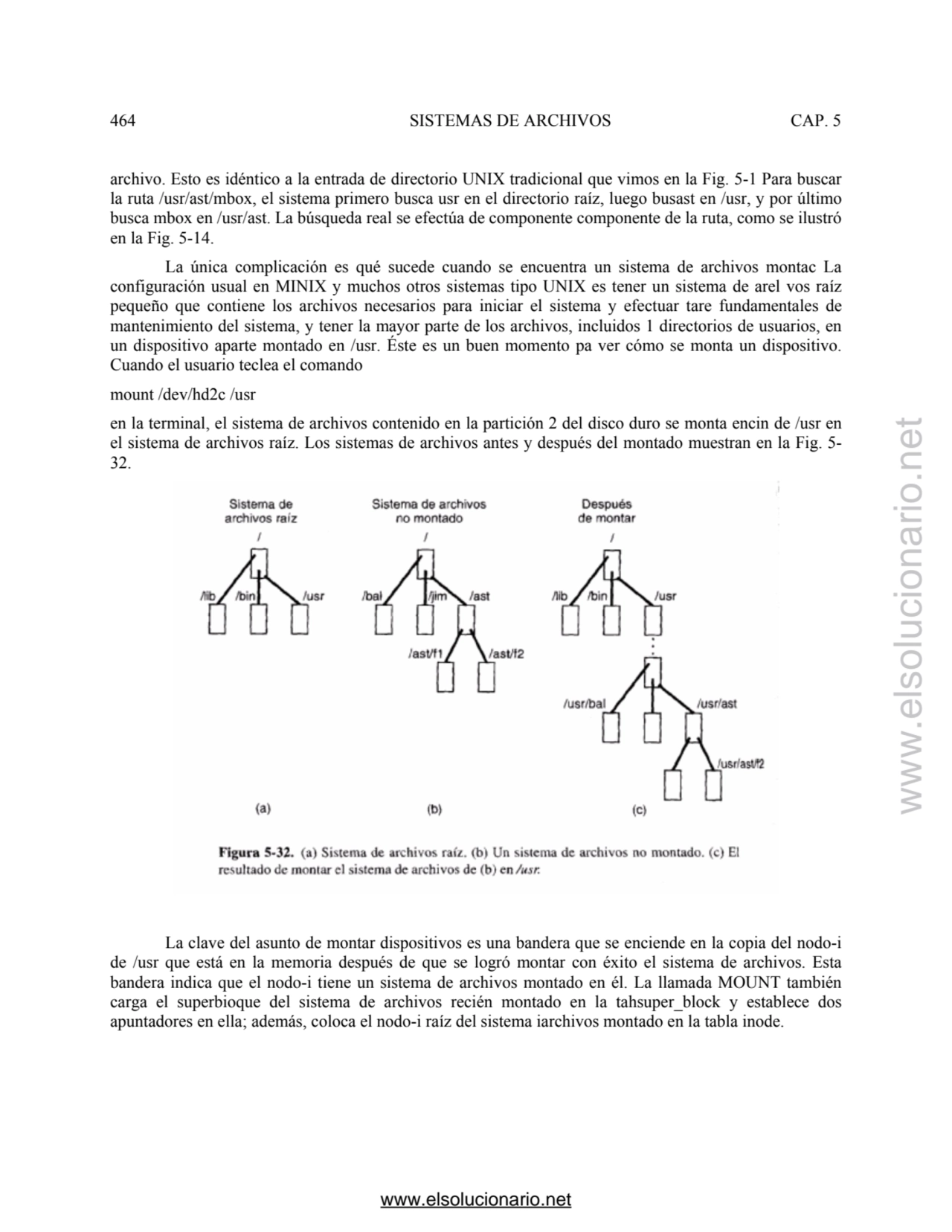 464 SISTEMAS DE ARCHIVOS CAP. 5 
archivo. Esto es idéntico a la entrada de directorio UNIX tradici…