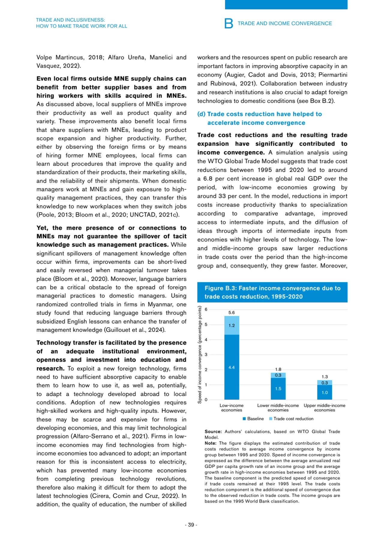 B TRADE AND INCOME CONVERGENCE
- 39 -
TRADE AND INCLUSIVENESS: 
HOW TO MAKE TRADE WORK FOR ALL
…