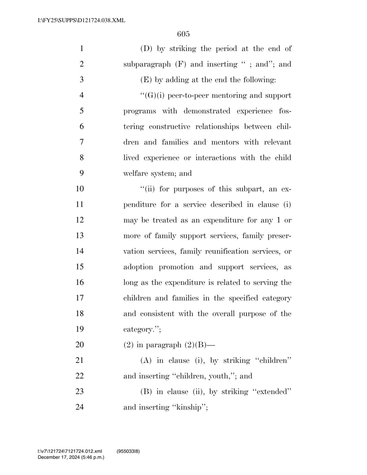 605 
1 (D) by striking the period at the end of 
2 subparagraph (F) and inserting ‘‘ ; and’’; and…