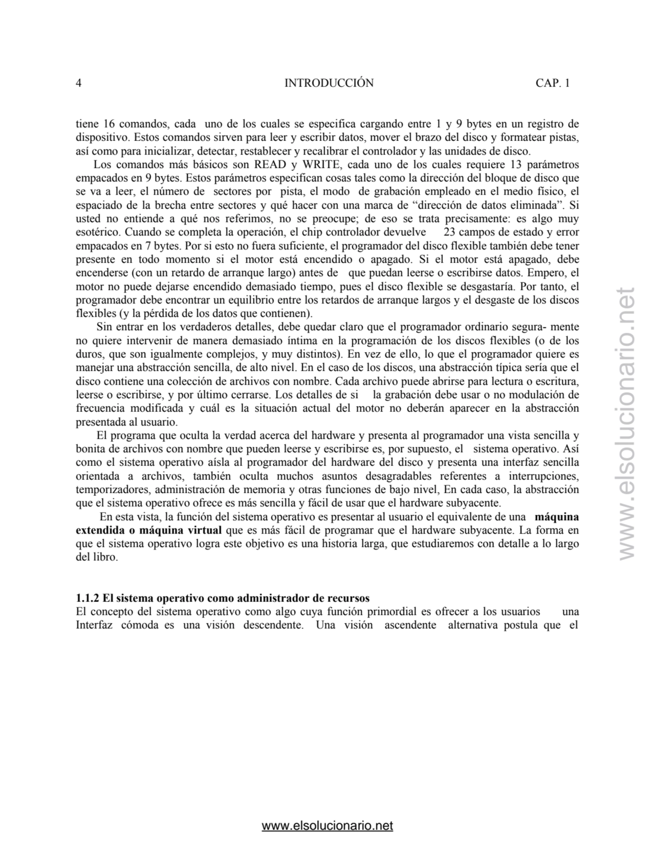 4 INTRODUCCIÓN CAP. 1 
tiene 16 comandos, cada uno de los cuales se especifica cargando entre 1 y …