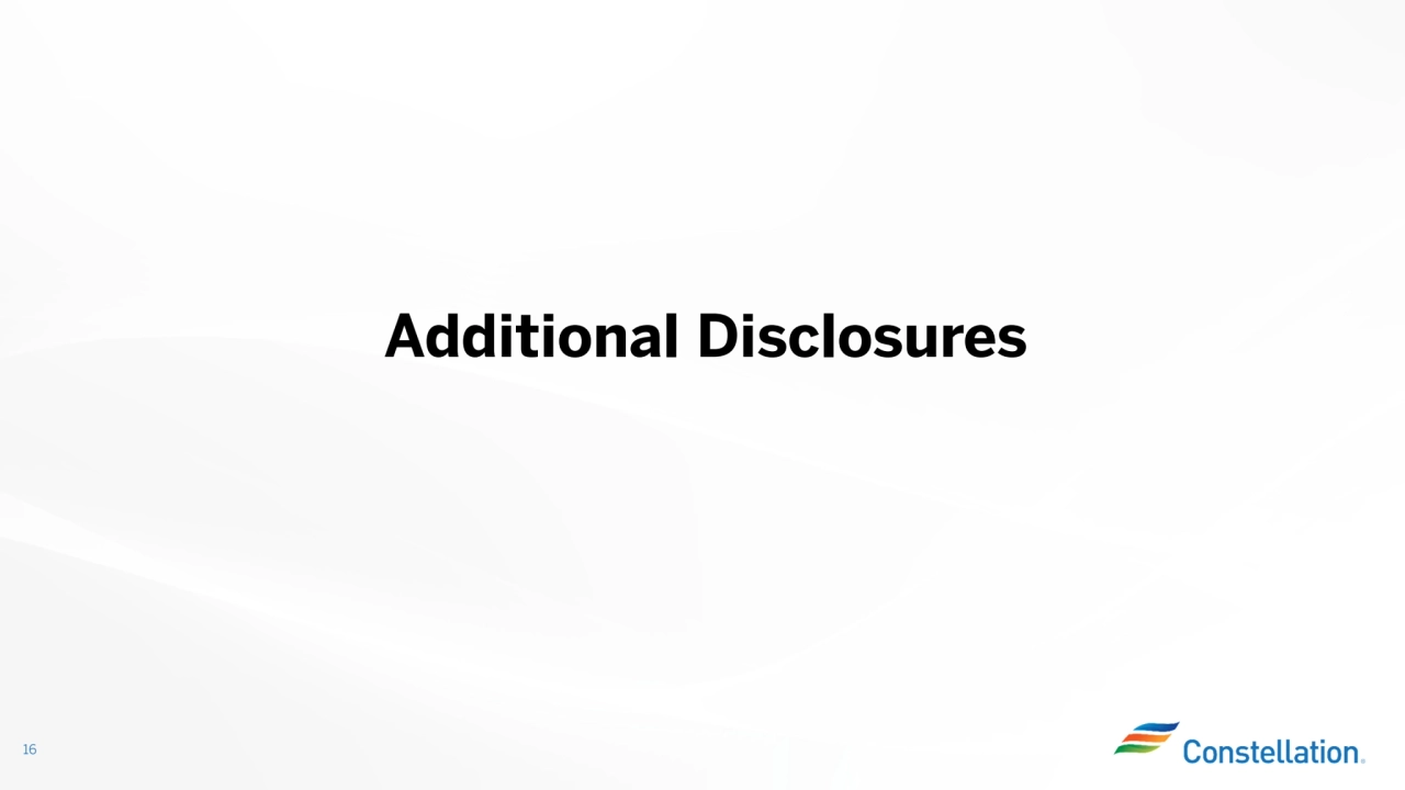 Additional Disclosures
16