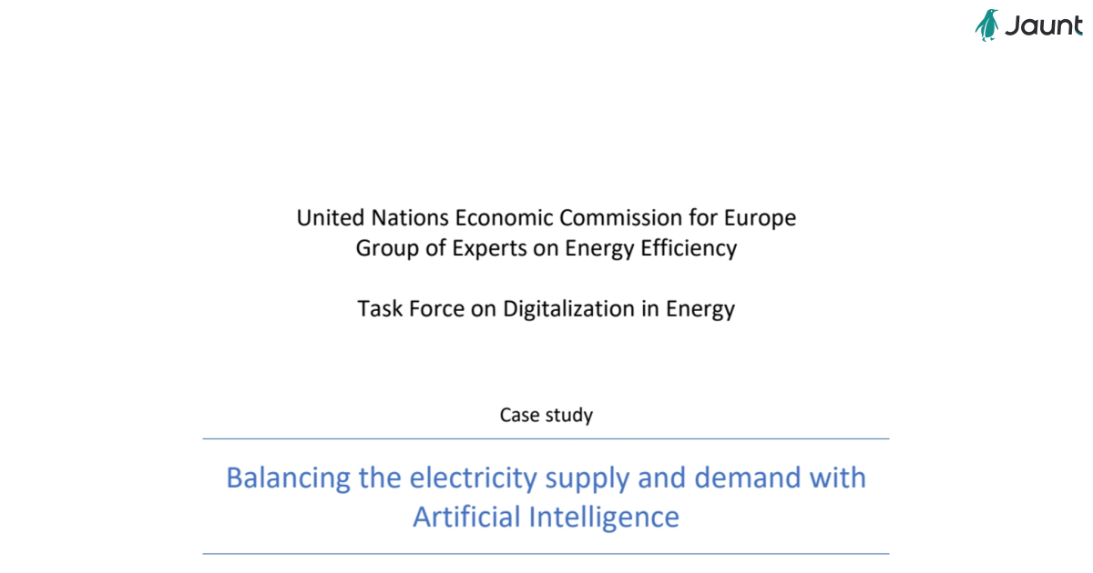 AI in Balancing Electric Supply and Demand