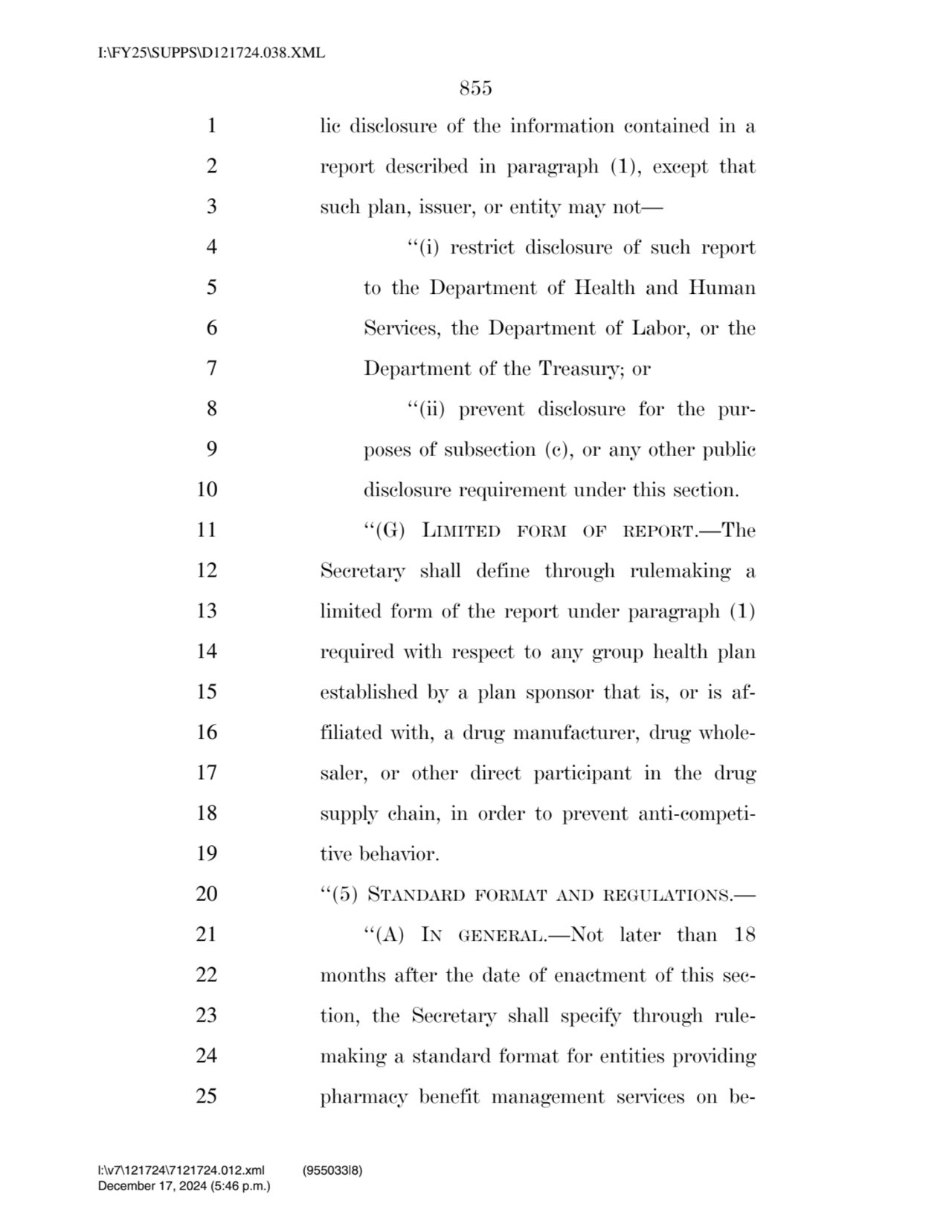 855 
1 lic disclosure of the information contained in a 
2 report described in paragraph (1), exc…