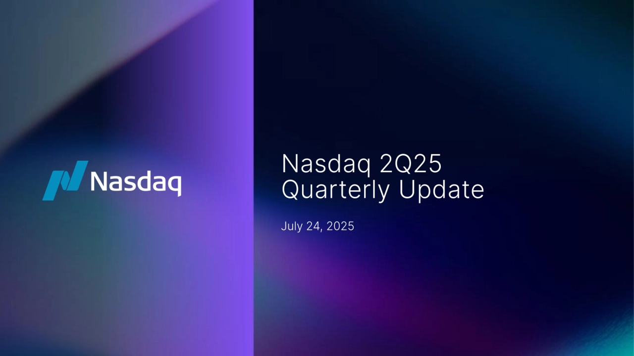 Nasdaq's Strong Second Quarter Performance Q2 2025 - Page 1