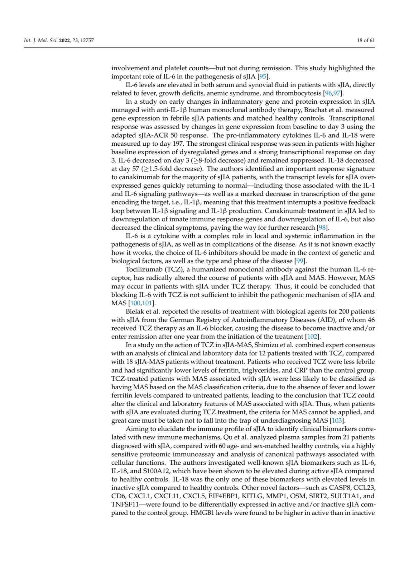 Int. J. Mol. Sci. 2022, 23, 12757 18 of 61
involvement and platelet counts—but not during remissio…