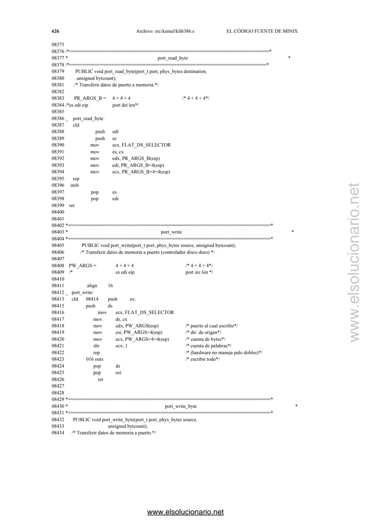 626 Archivo: src/kemel/klib386.s EL CÓDIGO FUENTE DE MINIX 
08375 
08376 /*======================…