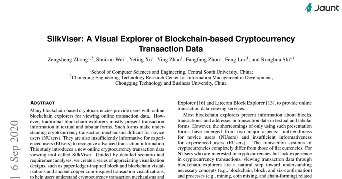 Visualizing Blockchain Transactions Effectively