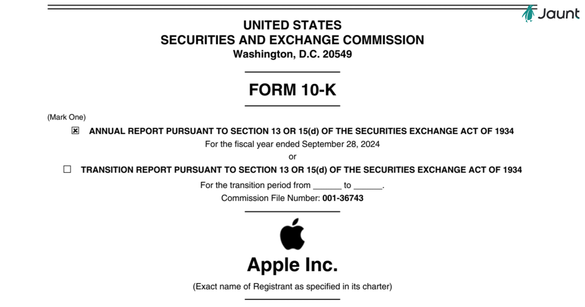 Insights from Apple Inc. 10-K Filing