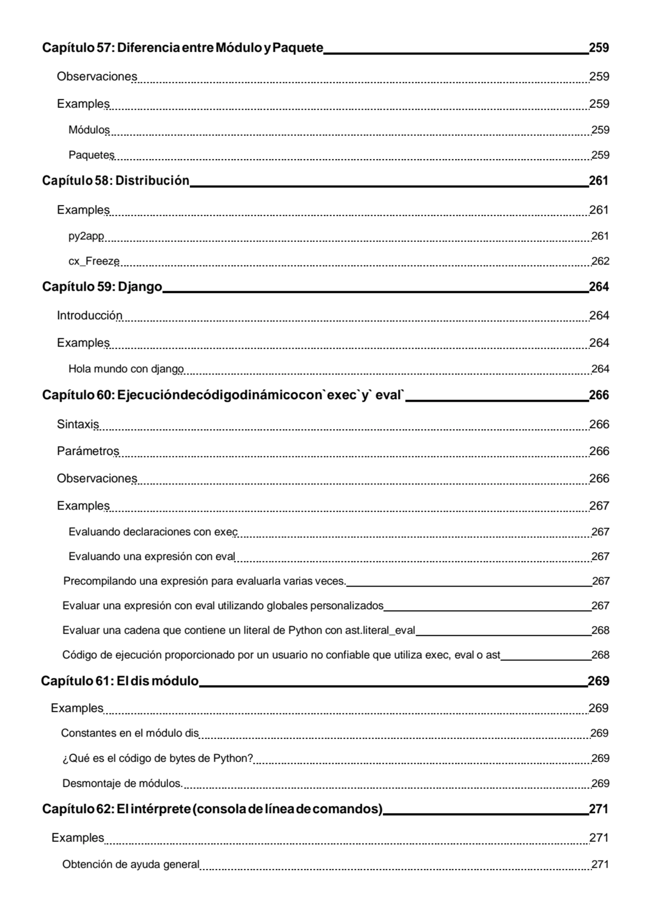 Capítulo57:DiferenciaentreMóduloyPaquete 259 
Observaciones 259 
Examples 259 
Módulos 259 
Paq…