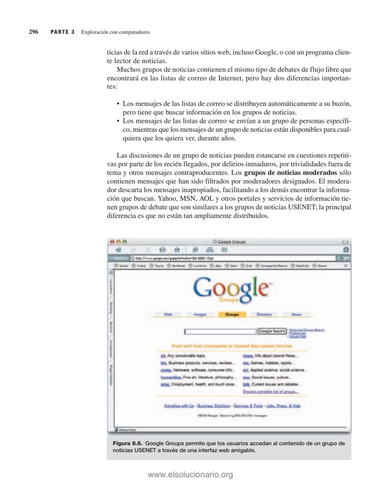 ticias de la red a través de varios sitios web, incluso Google, o con un programa cliente lector d…