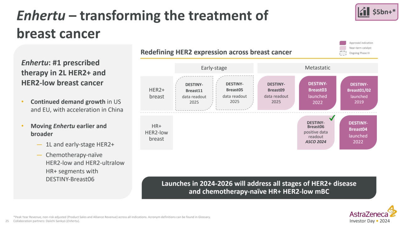 Investor Day • 2024
Enhertu – transforming the treatment of 
breast cancer
25
Enhertu: #1 presc…