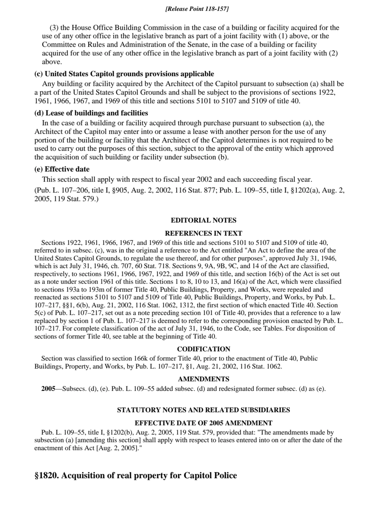 (3) the House Office Building Commission in the case of a building or facility acquired for the
us…