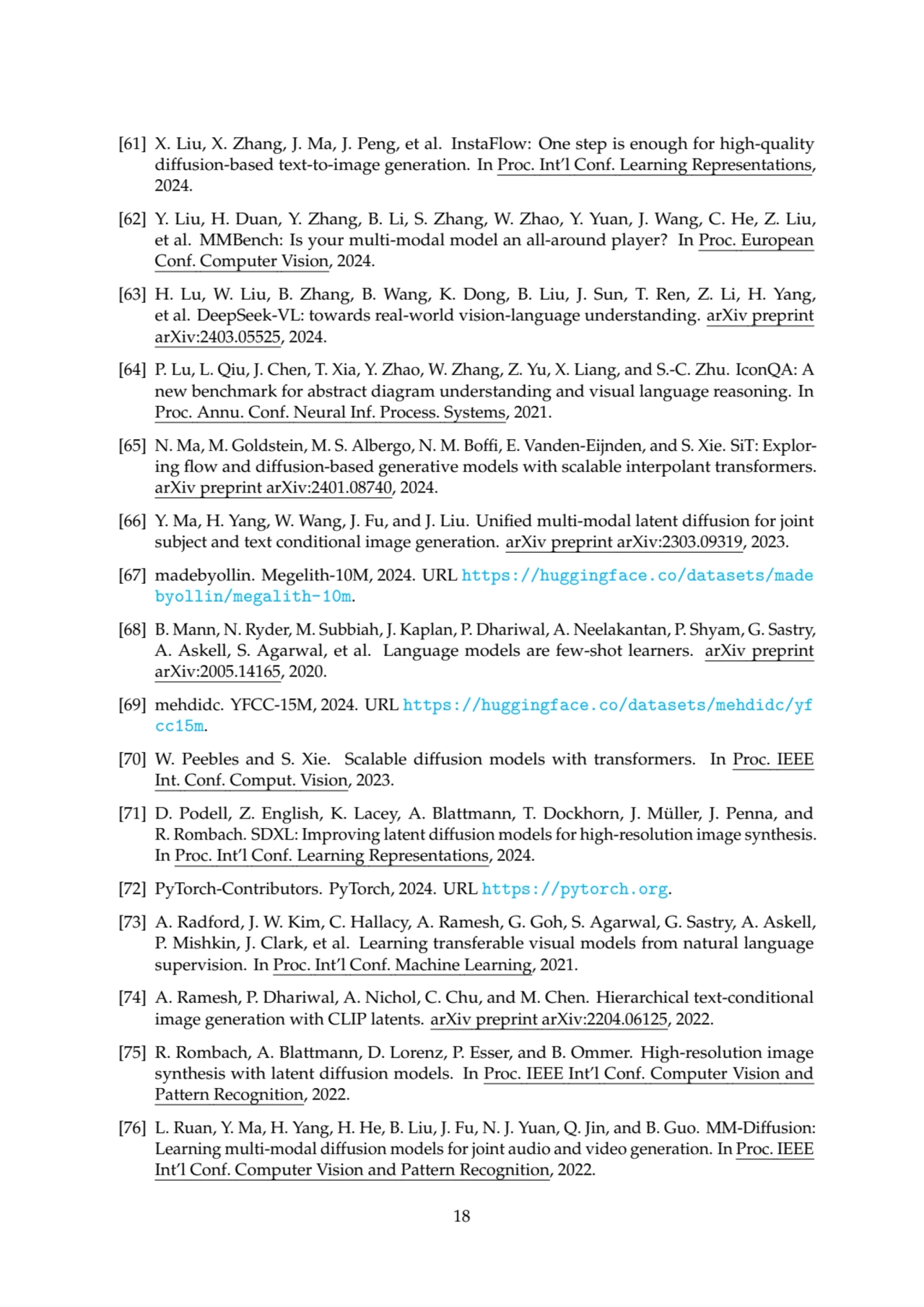 [61] X. Liu, X. Zhang, J. Ma, J. Peng, et al. InstaFlow: One step is enough for high-quality
diffu…