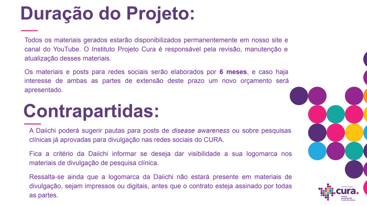 Duração do Projeto:
Todos os materiais gerados estarão disponibilizados permanentemente em nosso s…