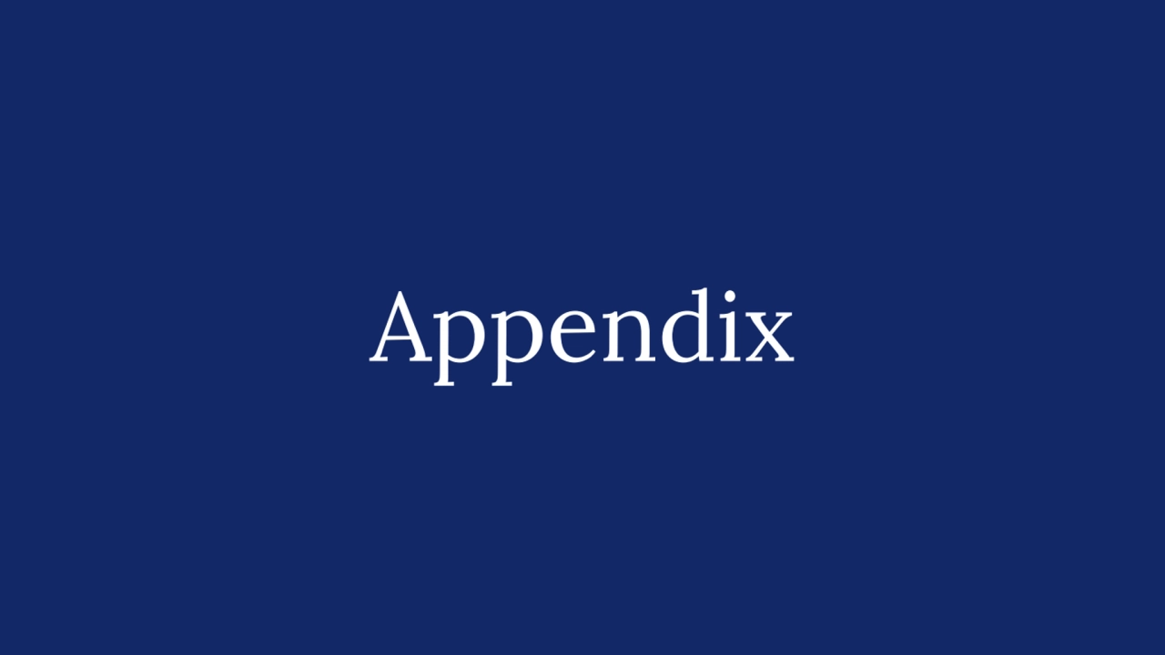 Appendix