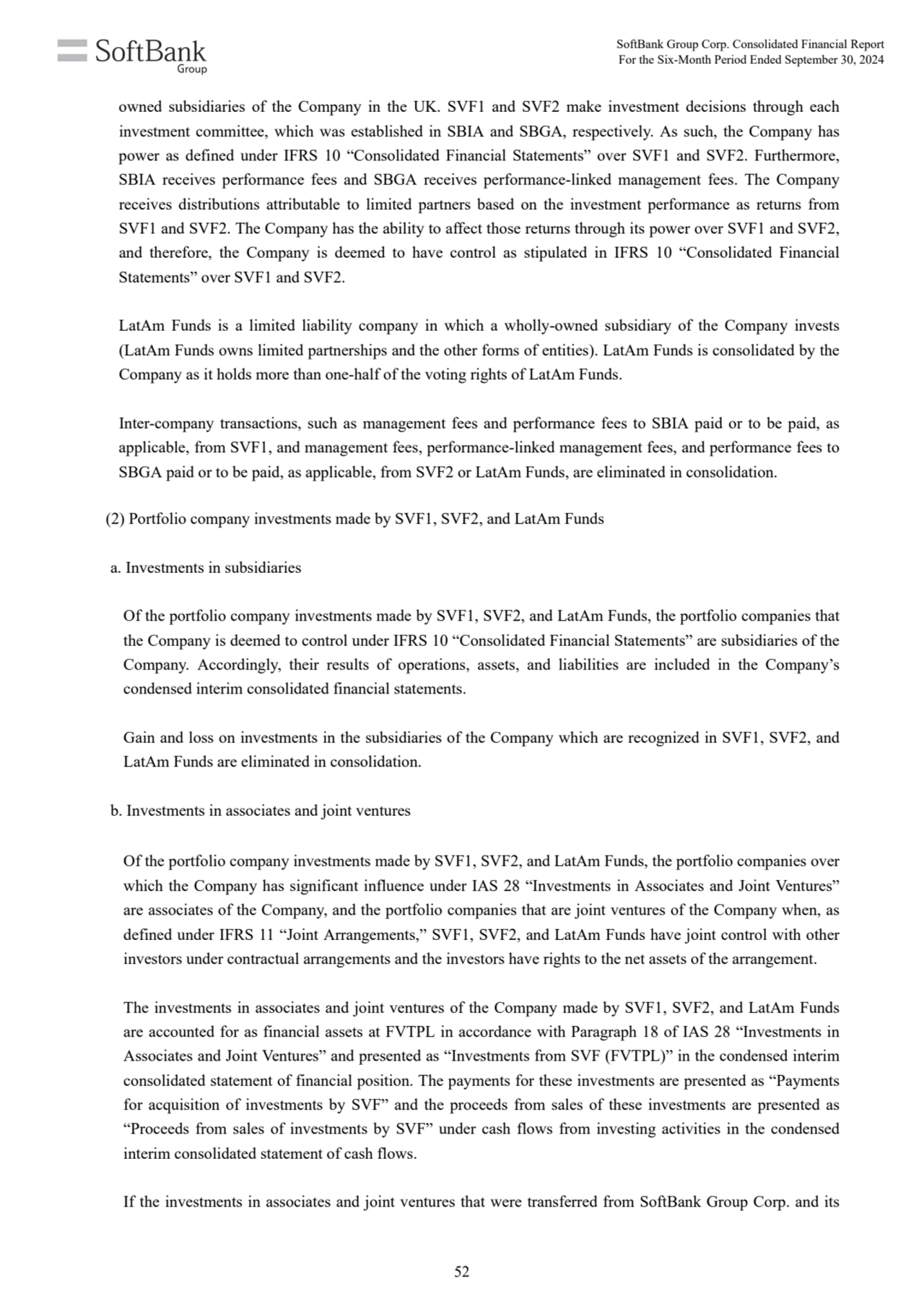 owned subsidiaries of the Company in the UK. SVF1 and SVF2 make investment decisions through each 
…