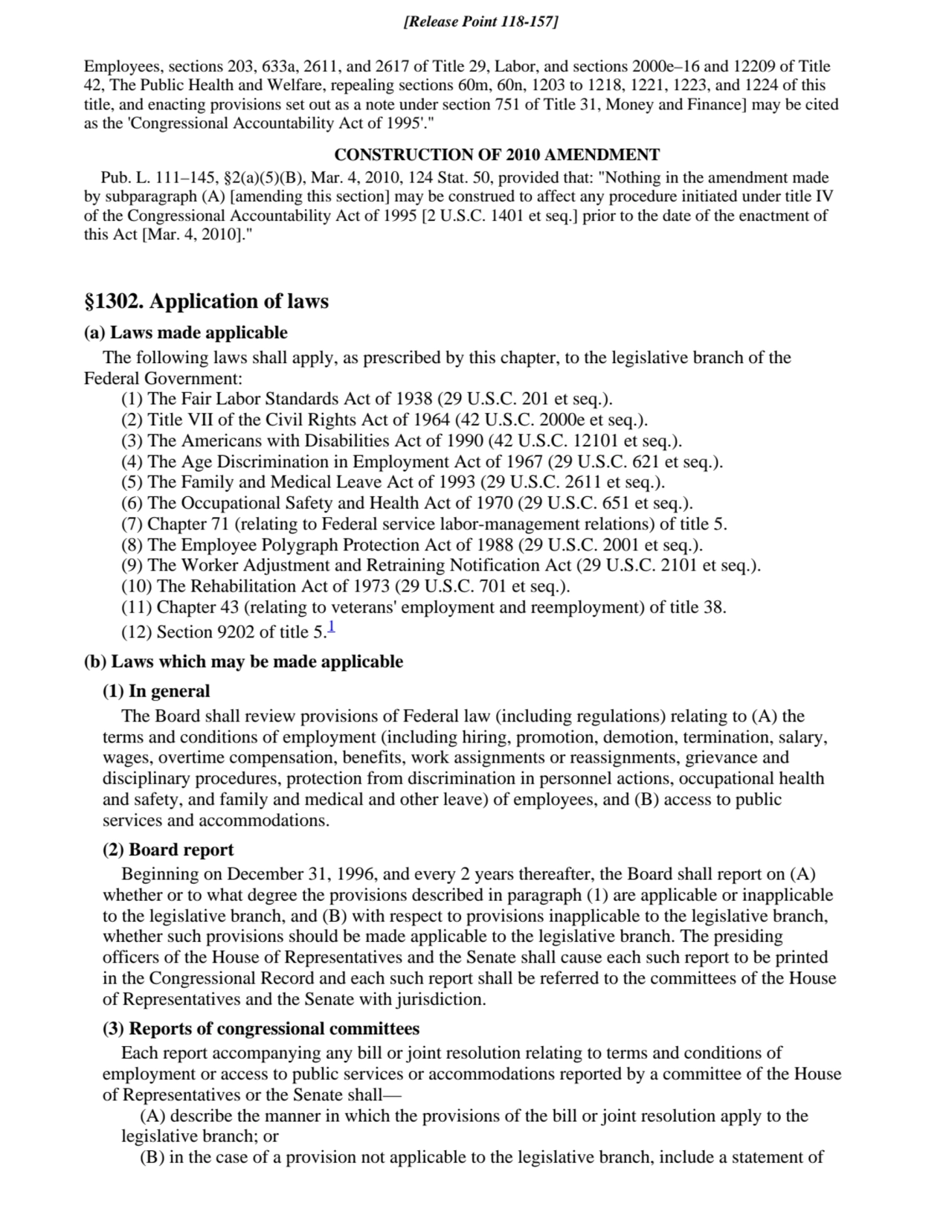 Employees, sections 203, 633a, 2611, and 2617 of Title 29, Labor, and sections 2000e–16 and 12209 o…