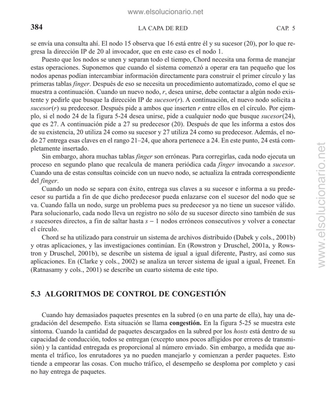 LA CAPA DE RED
se envía una consulta ahí. El nodo 15 observa que 16 está entre él y su sucesor (20…