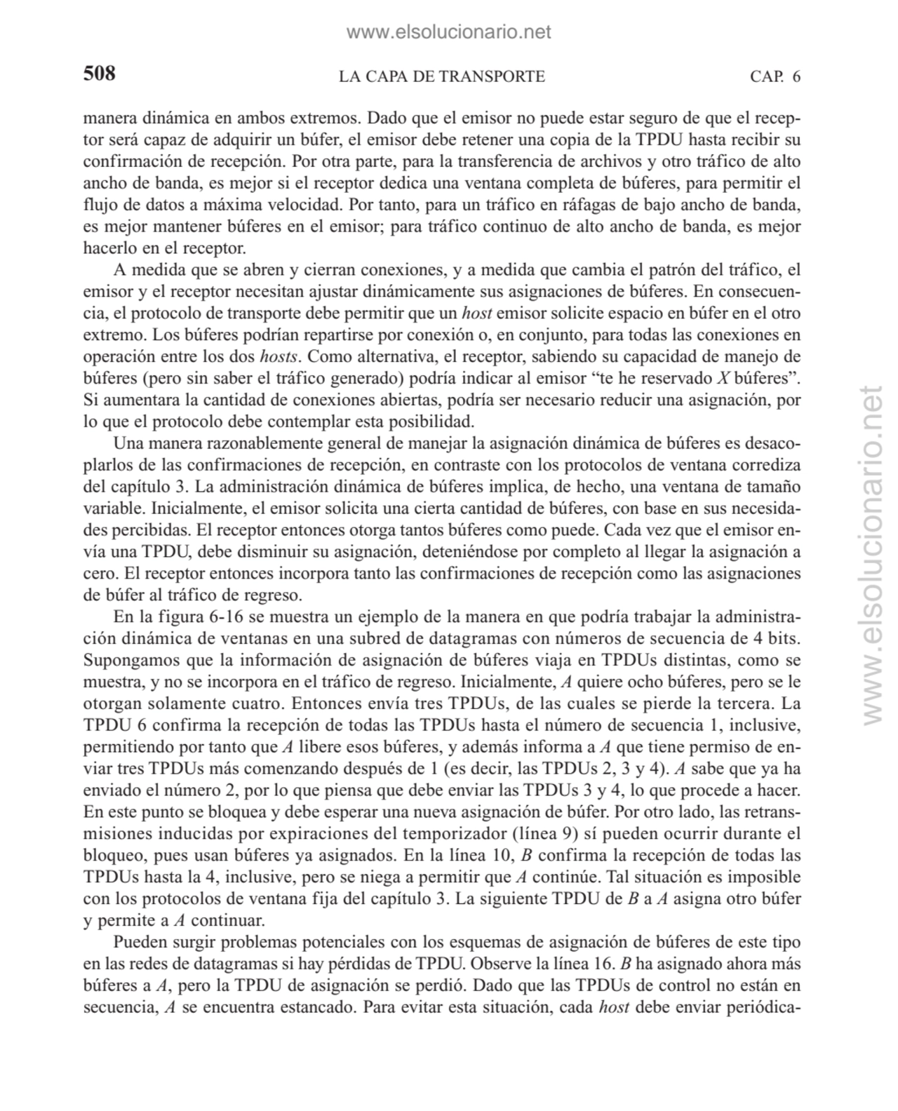 LA CAPA DE TRANSPORTE
manera dinámica en ambos extremos. Dado que el emisor no puede estar seguro …