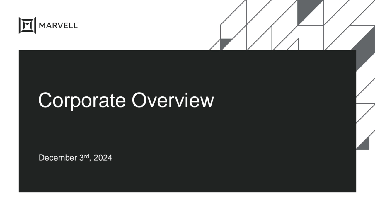 Marvell corporate overview 