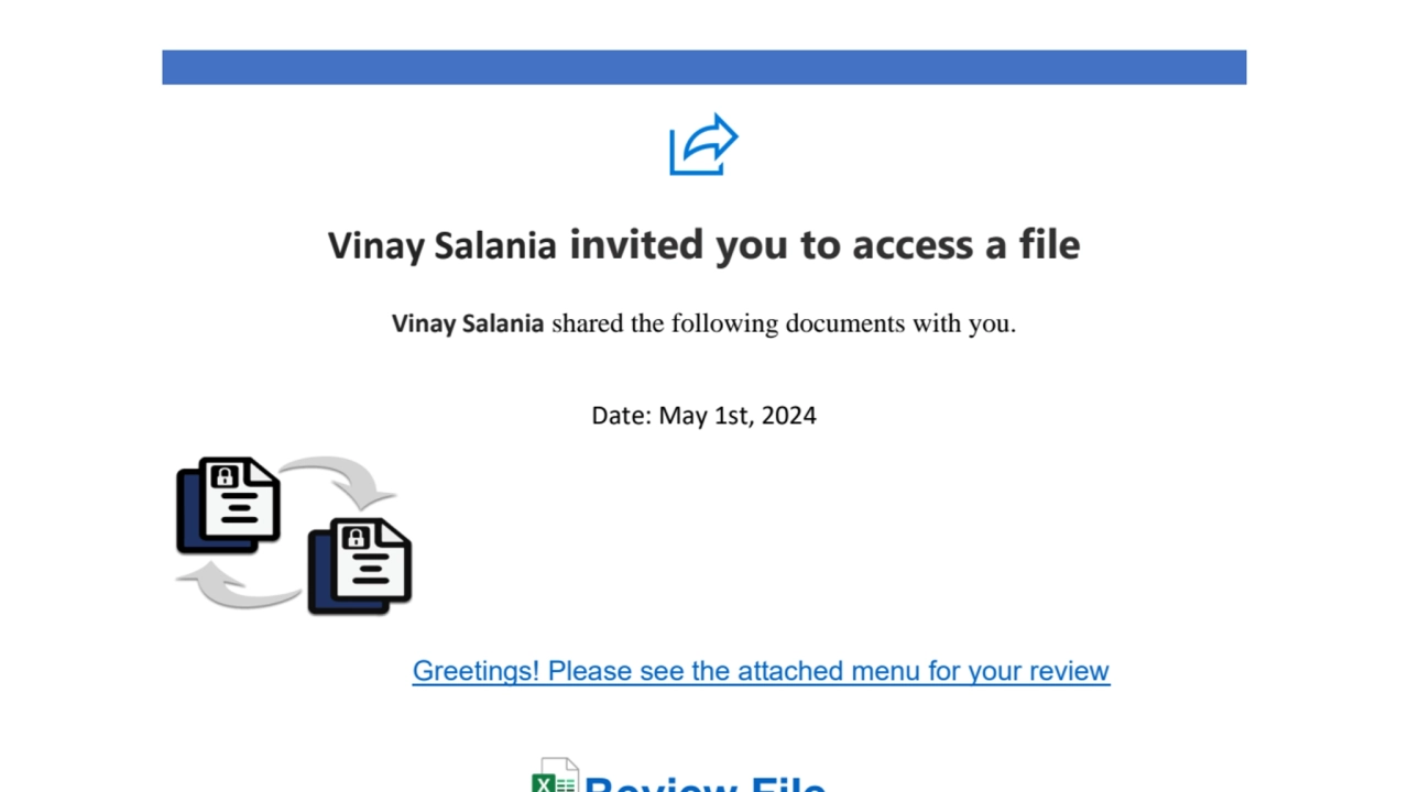 Vinay Salania invited you to access a file