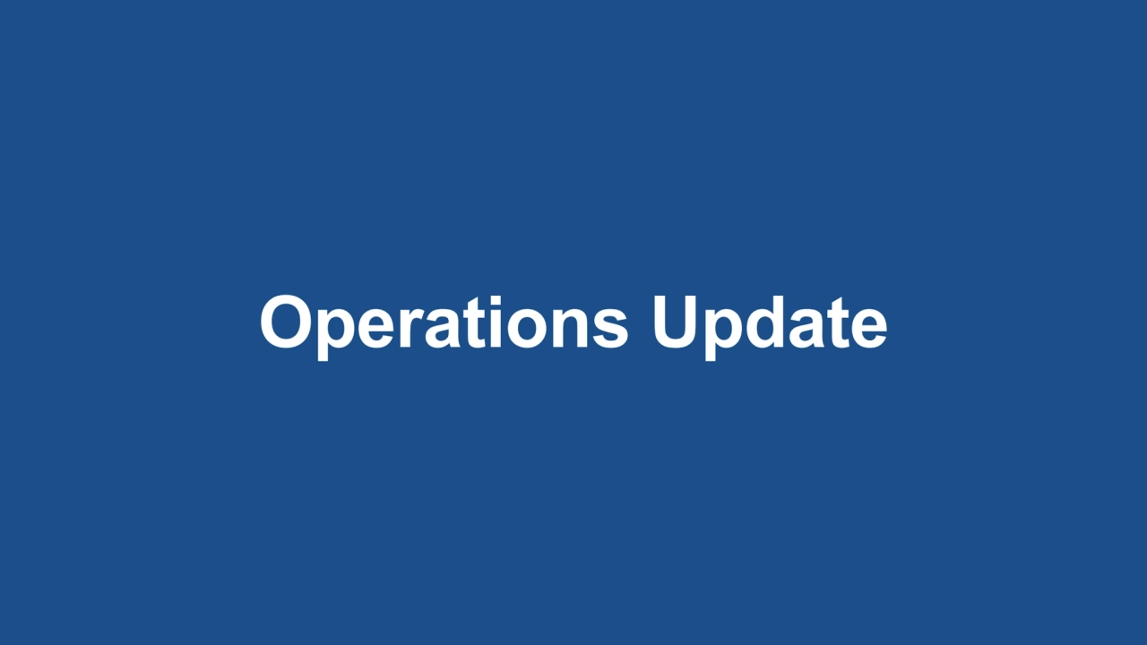 Operations Update