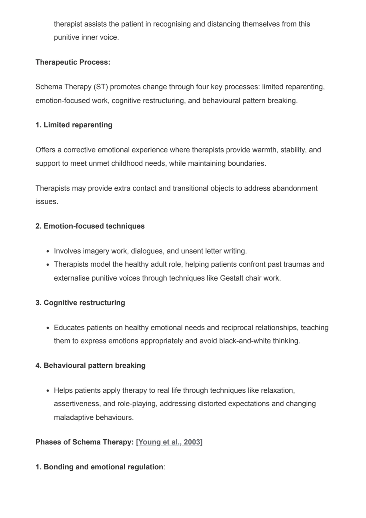 therapist assists the patient in recognising and distancing themselves from this
punitive inner vo…