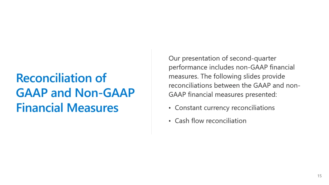 Microsoft Q2 2025 earnings presentation - Page 15