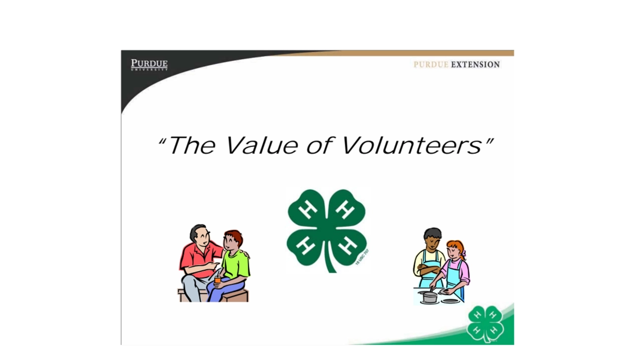 The Value Of Volunteers Powerpoint