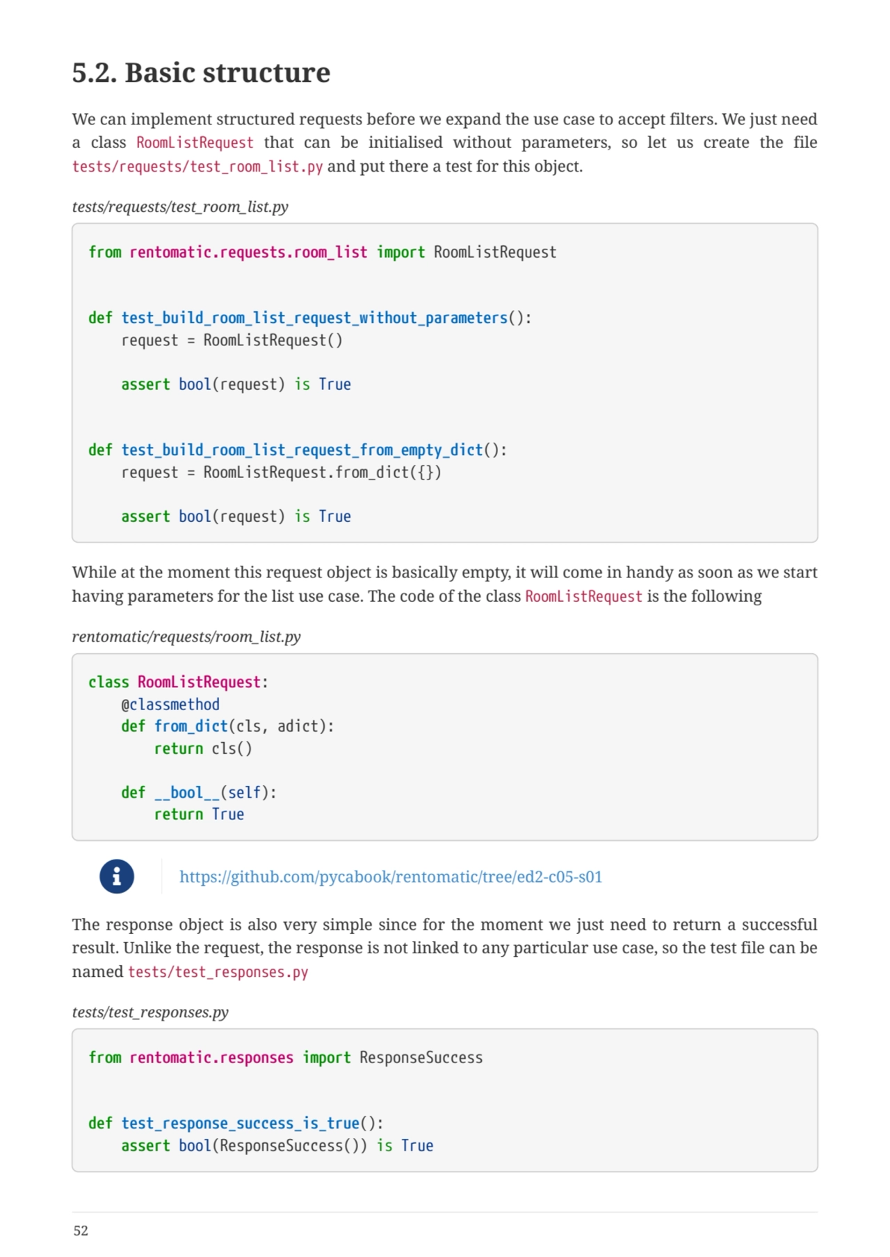 5.2. Basic structure
We can implement structured requests before we expand the use case to accept …