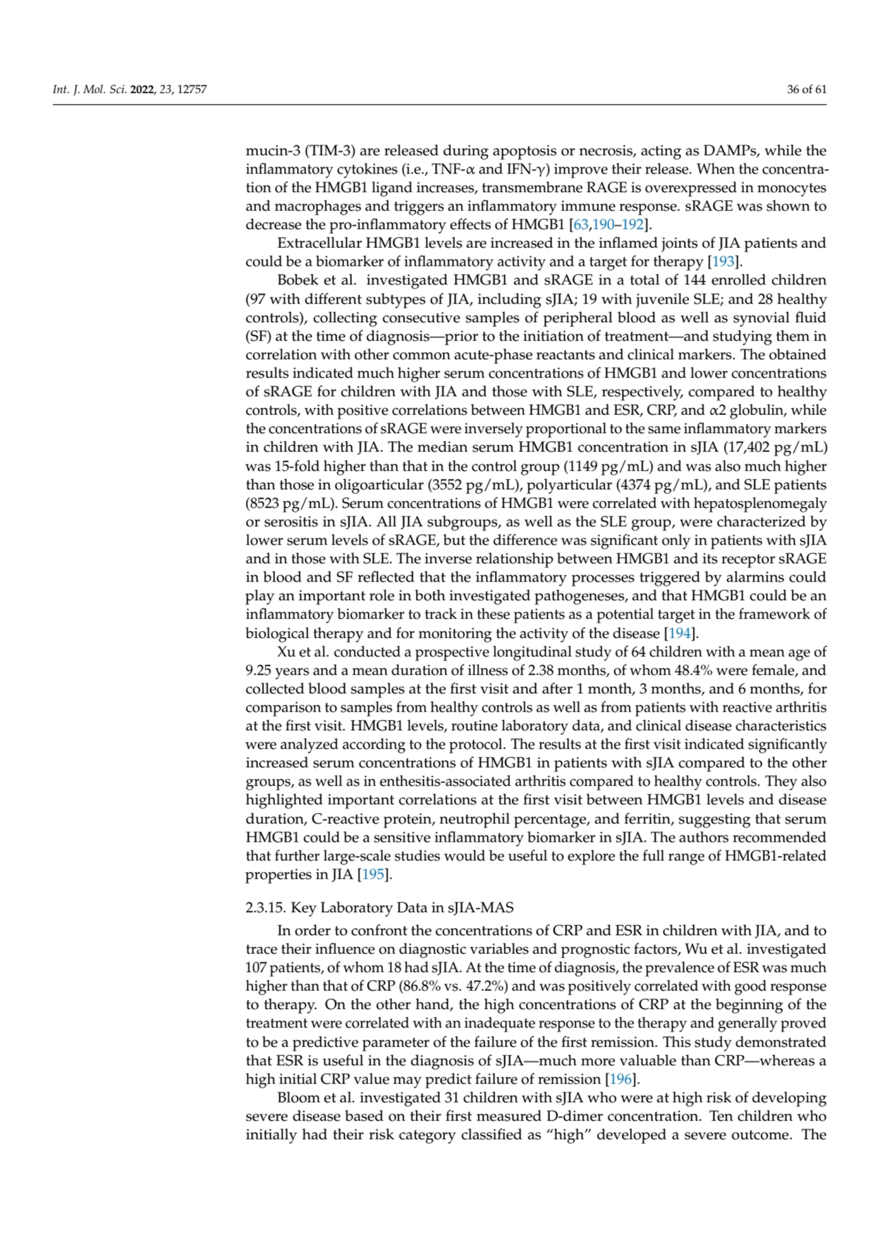 Int. J. Mol. Sci. 2022, 23, 12757 36 of 61
mucin-3 (TIM-3) are released during apoptosis or necros…