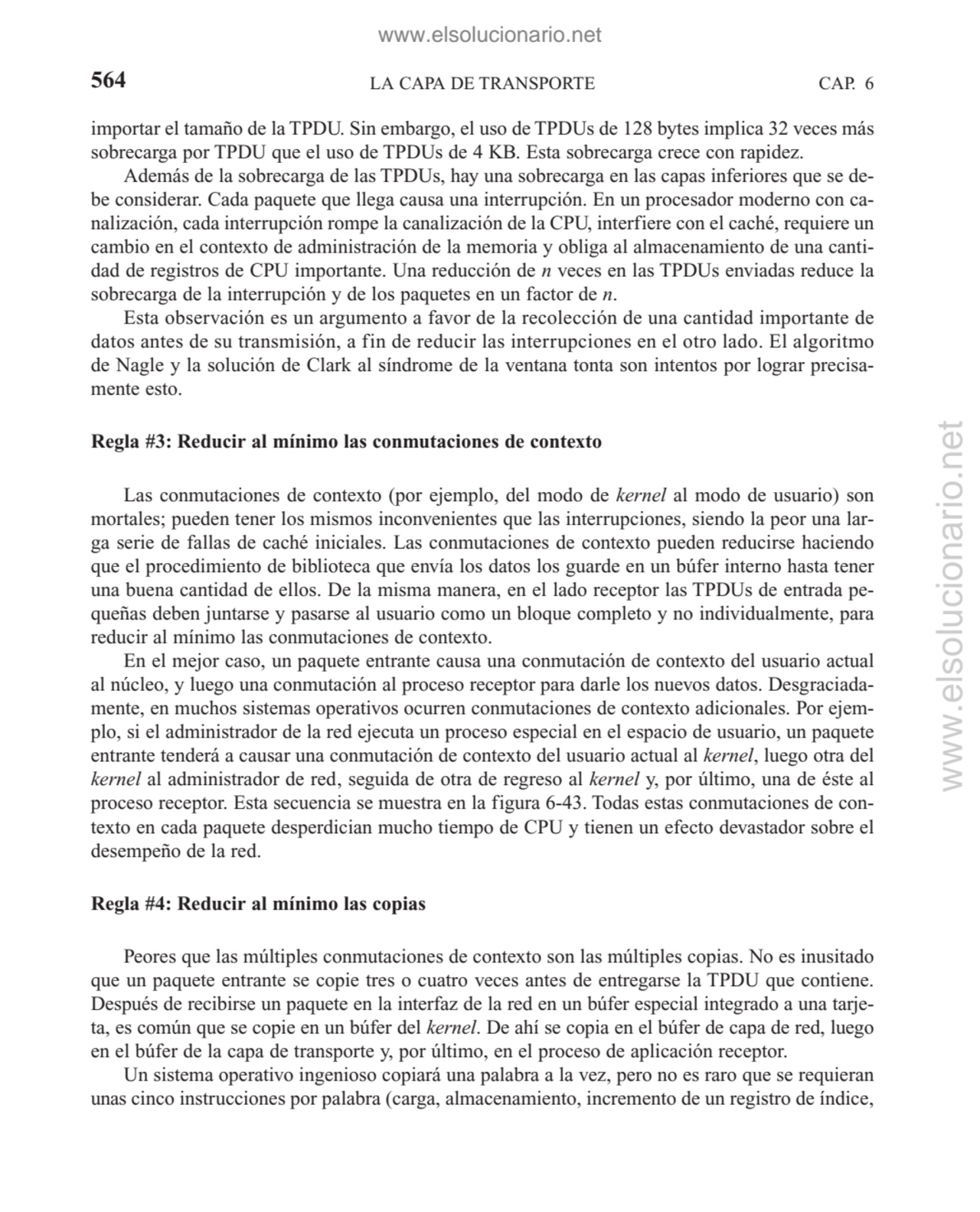 564 LA CAPA DE TRANSPORTE CAP. 6
importar el tamaño de la TPDU. Sin embargo, el uso de TPDUs de 12…