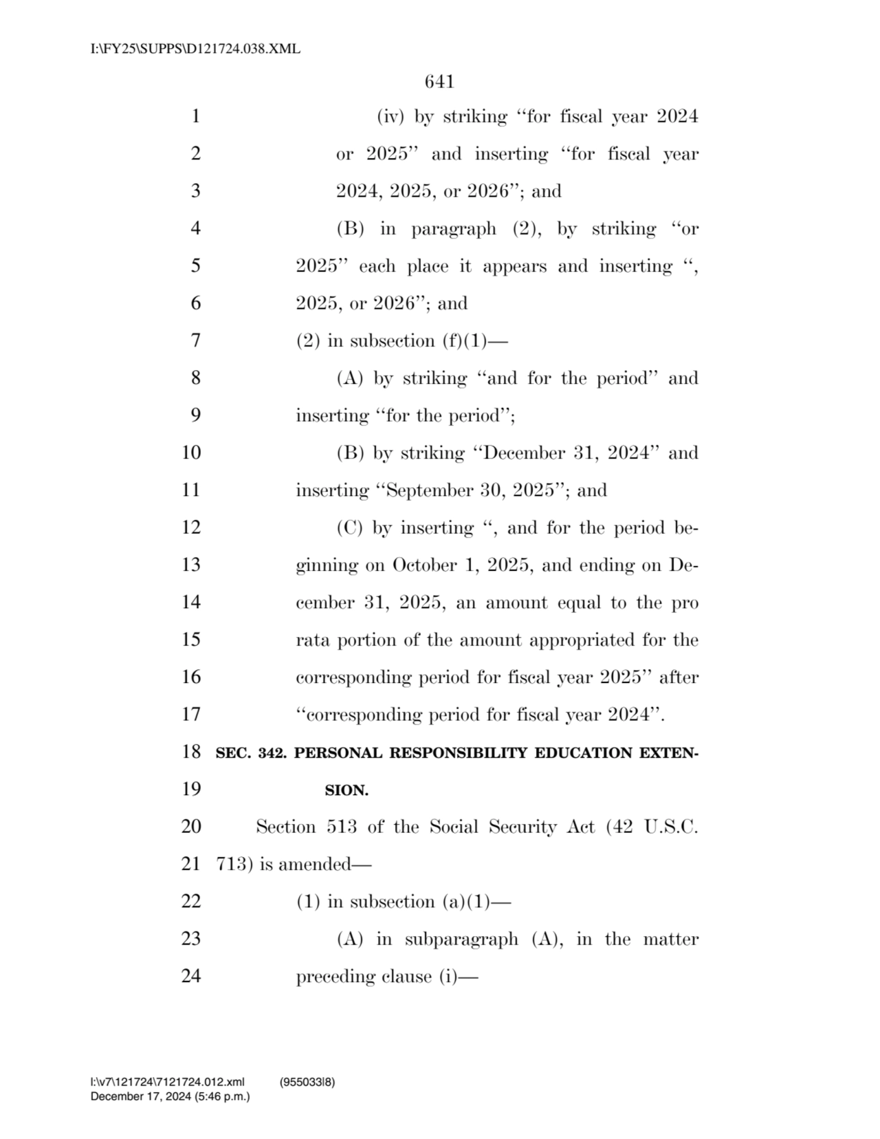 641 
1 (iv) by striking ‘‘for fiscal year 2024 
2 or 2025’’ and inserting ‘‘for fiscal year 
3 2…