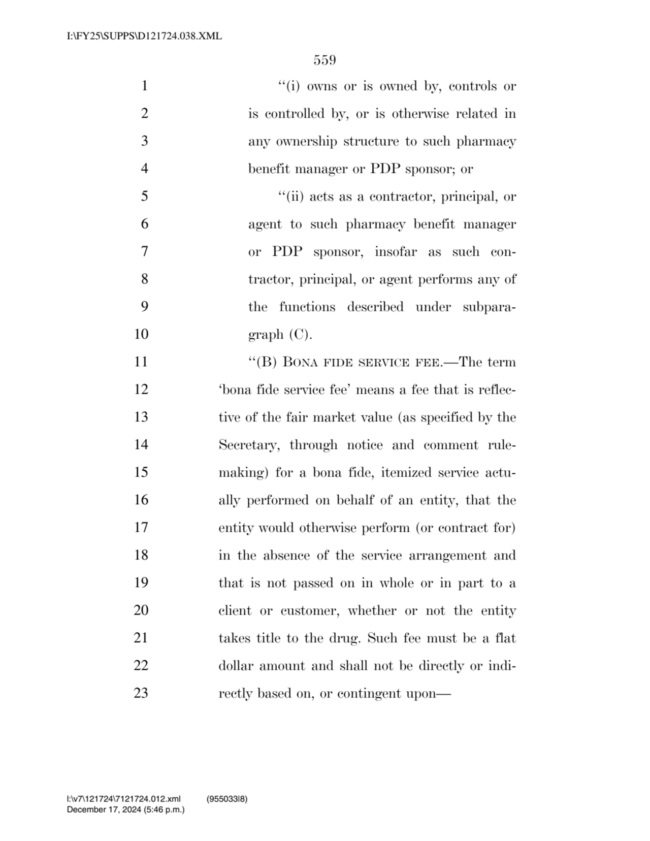 559 
1 ‘‘(i) owns or is owned by, controls or 
2 is controlled by, or is otherwise related in 
3…