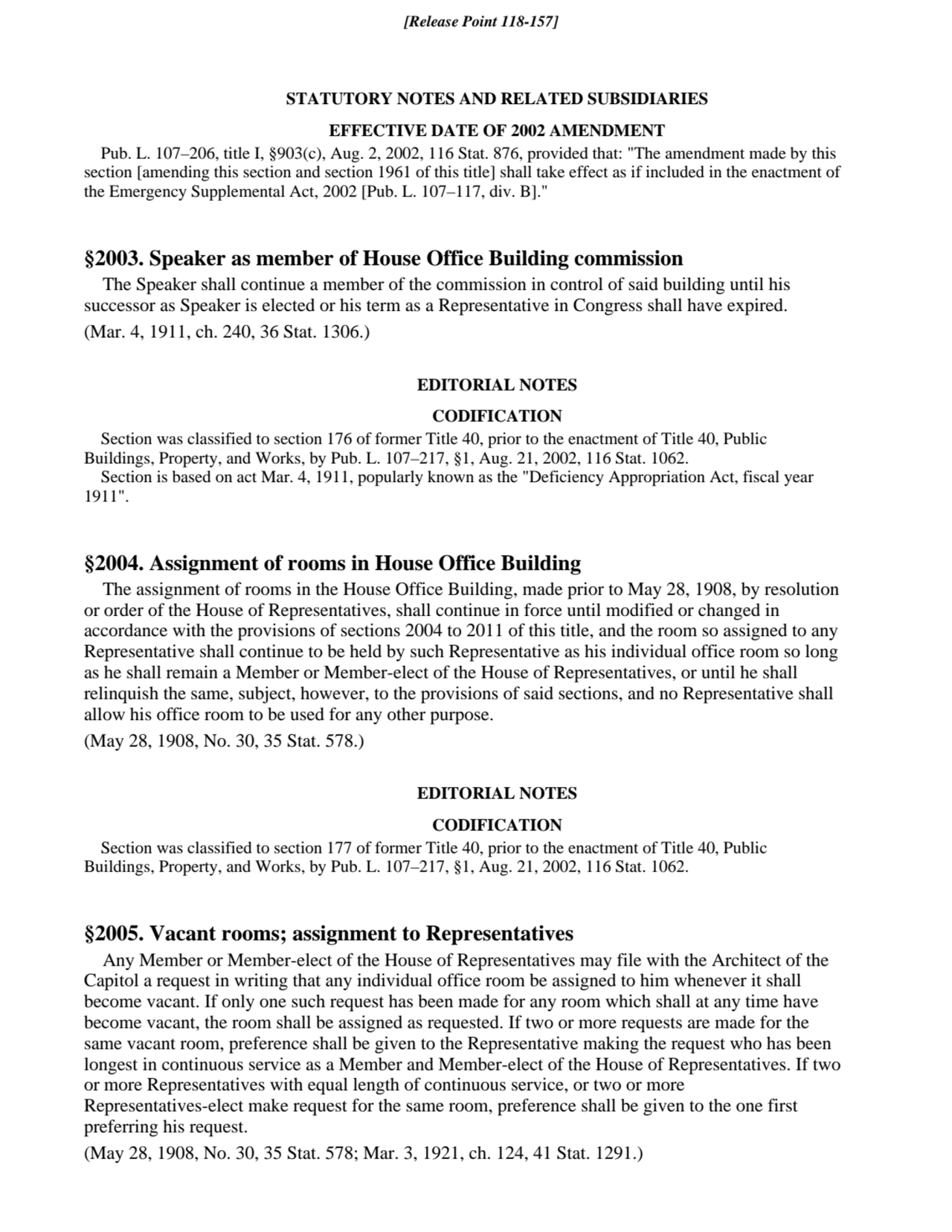 STATUTORY NOTES AND RELATED SUBSIDIARIES
EFFECTIVE DATE OF 2002 AMENDMENT
Pub. L. 107–206, title …