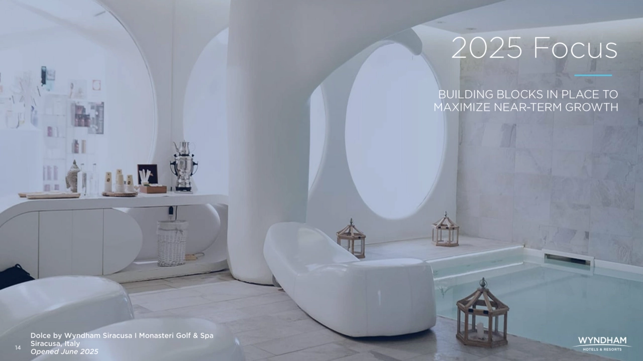 Investor Presentation - Wyndham Hotels Q2 2025 - Page 14