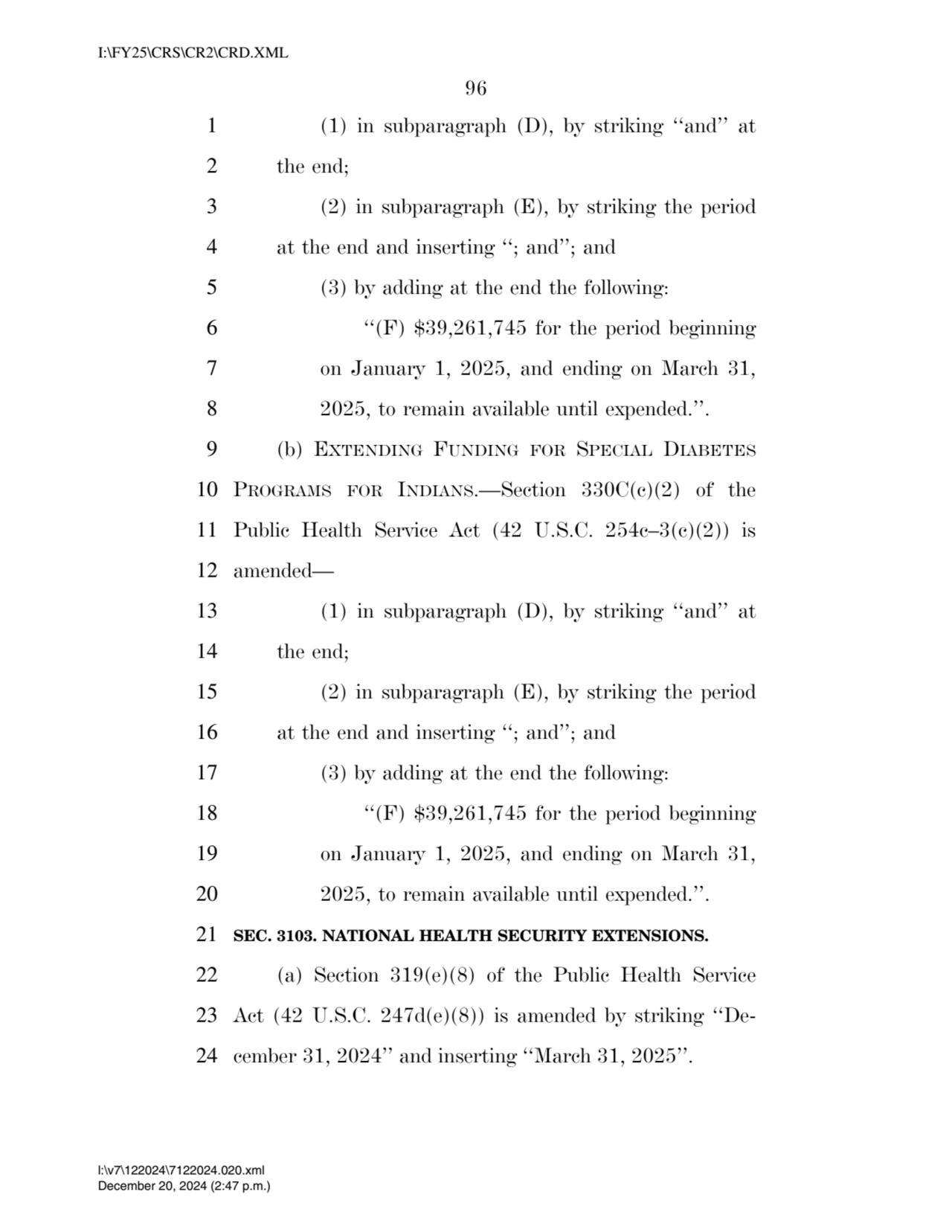 96 
1 (1) in subparagraph (D), by striking ‘‘and’’ at 
2 the end; 
3 (2) in subparagraph (E), by…