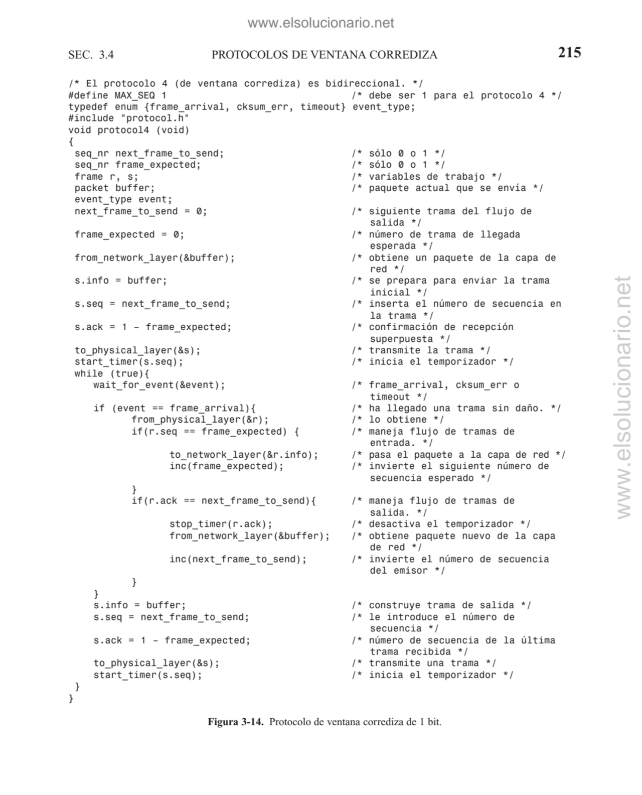 SEC. 3.4 PROTOCOLOS DE VENTANA CORREDIZA 215
/* El protocolo 4 (de ventana corrediza) es bidirecci…