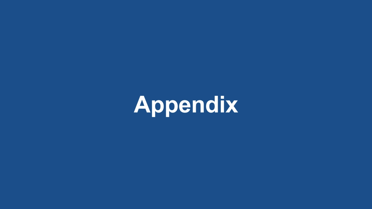 Appendix
