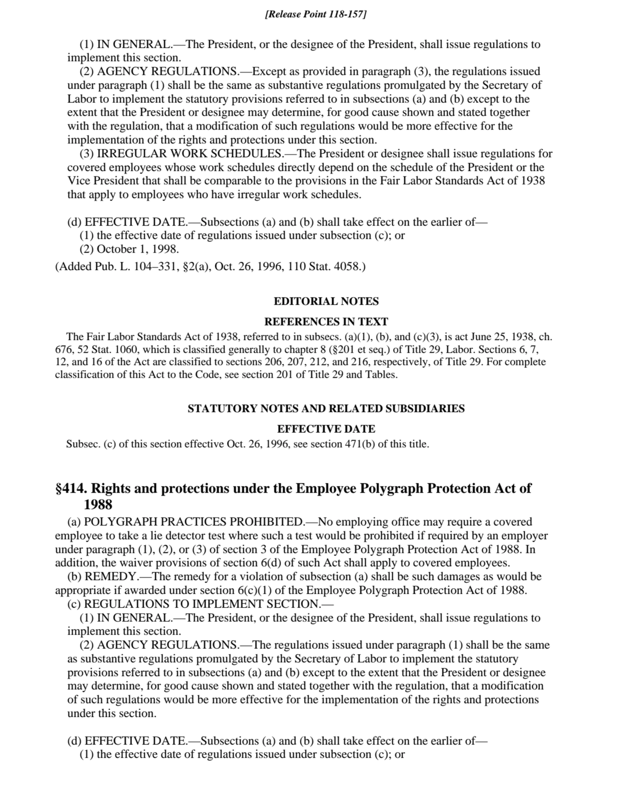 (1) IN GENERAL.—The President, or the designee of the President, shall issue regulations to
implem…