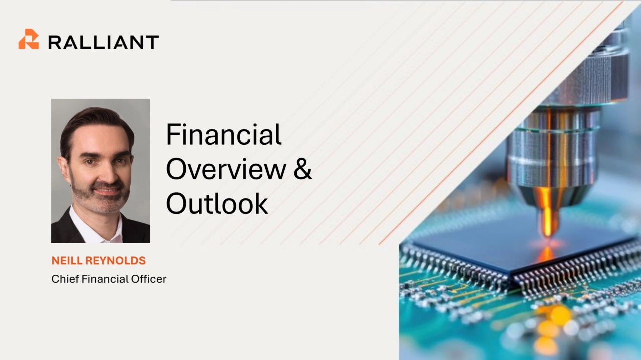 2025 INVESTOR DAY
Financial
Overview & 
Outlook
NEILL REYNOLDS 
Chief Financial Officer