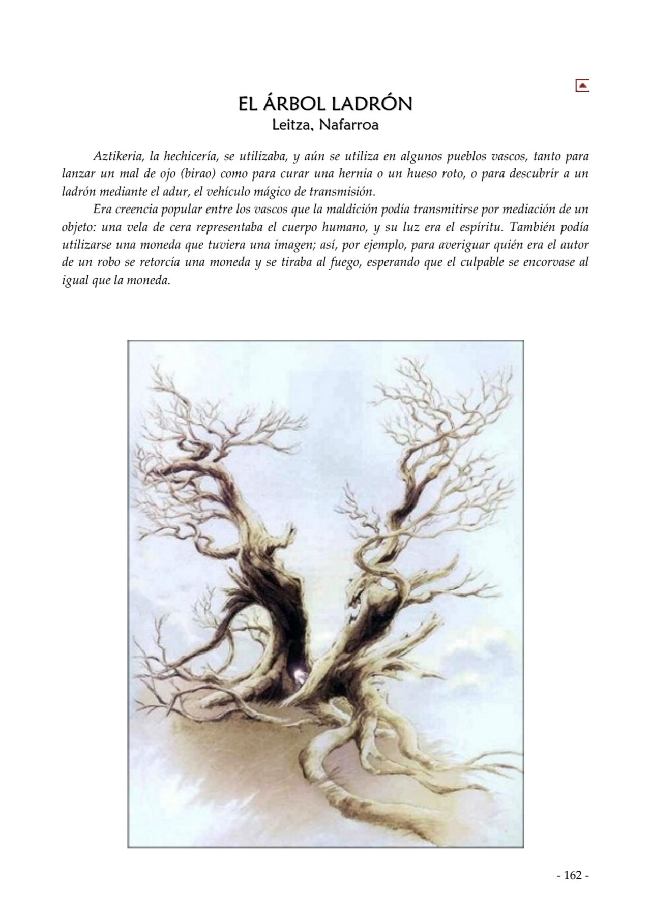  
EL ÁRBOL LADRÓN
Leitza,Nafarroa afarroa
Aztikeria, la hechicería, se utilizaba, y aún se utili…